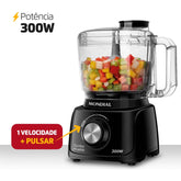 Miniprocessador de Alimentos Turbo Pratic Mondial MP-16 300w 110v