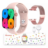 KIT COM 3 Smartwatch W29 Pro Serie 9 Ilha Dinamica Nfc Bussola Armazena Arquivo foto musica