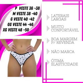 kit 10 calcinha suplex/microfibra calsinha tanga