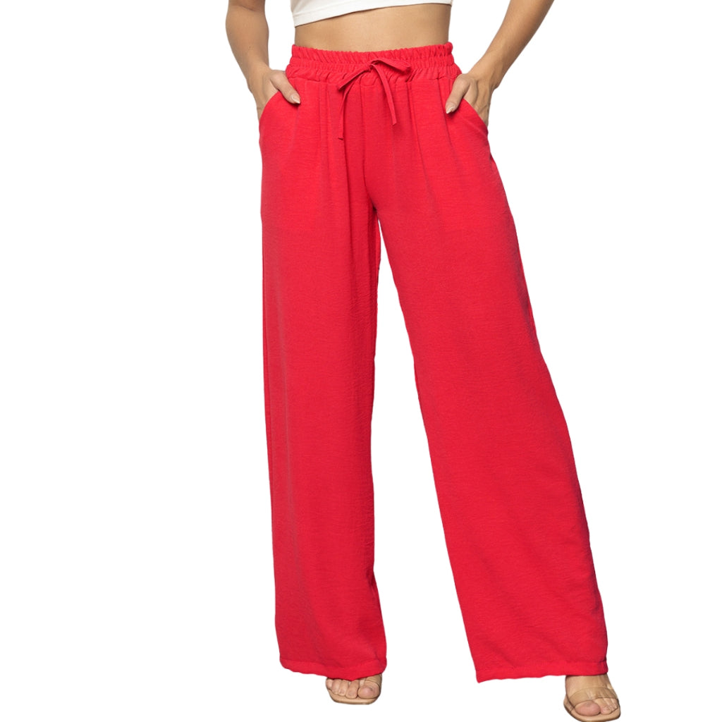 Calça Pantalona Duna Com Bolso