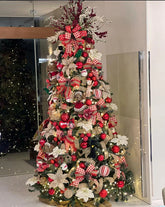 Árvore de Natal + Decoração 360º Luxo Flower Inclusa - 3 Metros