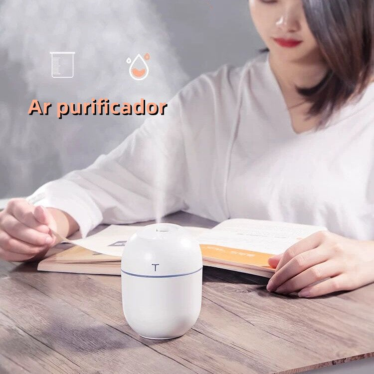 Mini Umidificador Difusor Aromatizador Egg Portátil Usb Led Aromatizador De Ambiente Purificador De Ar Casa Escritório Escola