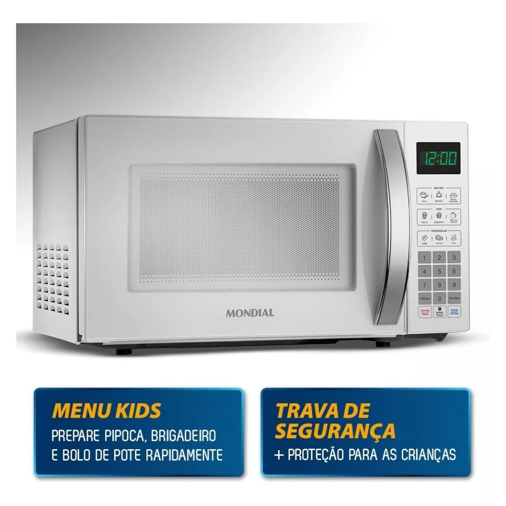 Micro-ondas Mo-01-21-w 21 Litros 1200w Branco Mondial 110v