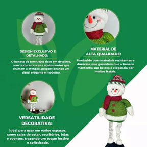 Bonecos Grandes De Natal / Papai Noel / Boneco De Neve