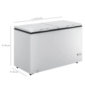 Freezer Consul 534 Litros com 2 Portas Horizontal Degelo Manual CHB53EB - Branco - 110 Volts