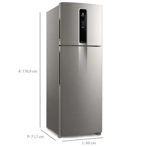 Geladeira Electrolux 390L Frost Free Duplex Inverter IF43S - Inox - 220 Volts