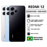 Celular Xiaomi Redmi 12 256GB / 8 GB RAM | Câmera 50MP , Processador Helio G88, Bateria 5000mah, Carregamento 22W , Versão