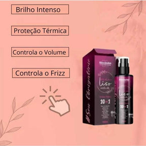 Kit Spray Capilar Meu liso + Spray Capilar efeito GLOSS MULTIFUNCIONAL BANHO BRILHANTE 200ml cada