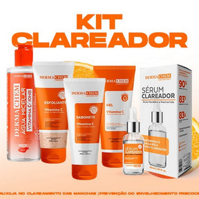 Kit Skincare Vitamina C Clareador e Anti-idade - Dermachem