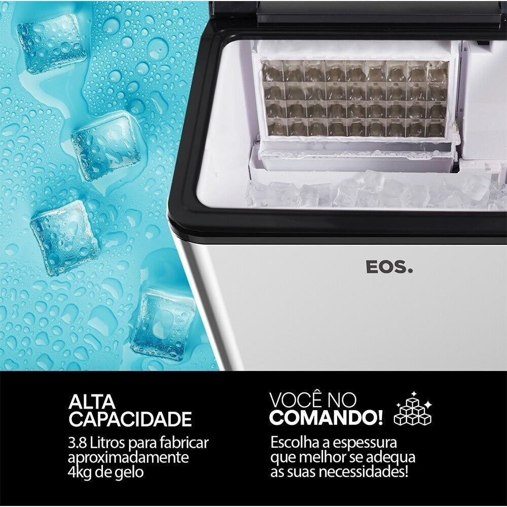 Máquina de Gelo 35 kg inox Ice Compact - EMG35 - EOS