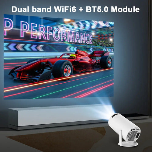 Projetor HY300 Wi-fi Lançamento Portátil com Android 11 USB HDtv Bluetooth Smart Cinema